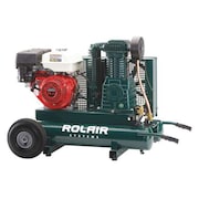 Rolair Portable Gas Air Compressor, 9 gal., 9.0HP 8422HBK119-0001