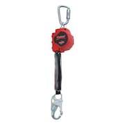 3M Protecta Rebel Self Retracting Lifeline, 310 lb Weight Capacity, Steel Snap Hook and Carabiner, 11 ft Web 3100425