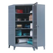 STRONG HOLD 12 ga. Steel Corner Storage Cabinet, 48 in W, 78 in H, Stationary 446-COC-244