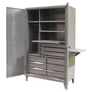 STRONG HOLD 12 ga. Steel Storage Cabinet, 48 in W, 78 in H, Stationary 46-W-244-9/5DB-1SOS-VS