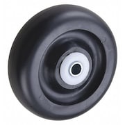 Zoro Select Caster Wheel, 300 lb. Load Rating, Black 400K85