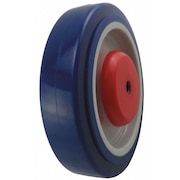 Zoro Select Caster Wheel, 350 lb., 5/16" Bore Dia., Core Color: Gray 400K34
