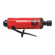 Chicago Pneumatic Air Straight Die Grinder, 1/4 in, 0.6 HP, Aluminum Alloy, Includes 1/4 in and 6mm Collet Holder CP872