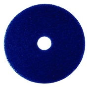 TOUGH GUY Cleaning Pad, Blue, Size 16", Round, PK5 402W10