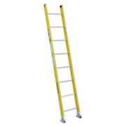 WERNER 8 ft. Straight Ladder, Fiberglass, 8 Steps 7108-1