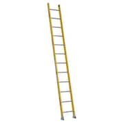 WERNER Straight Ladder, Fiberglass, 375 lb Load Capacity 7112-1