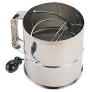 Crestware Flour Sifter, Stainless Steel, 6-1/4 In SFS08