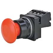 SIEMENS Non-Illuminated Push Button, 30 mm, 1NO/1NC, Red US2:52BP2W2A