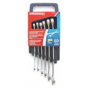 CRESCENT 6 Pc. 12 Point SAE Combination Wrench Set CCWS0-05