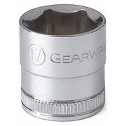 GEARWRENCH 3/8" Drive, 17mm Metric Socket, 6 Points 80385