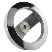 ZORO SELECT Two Spoke Wheel, 5.00" Diameter, Silver 30705P