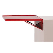 KENNEDY Red, Side Shelf, Steel, 20 1/8 in W DS1R