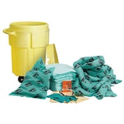 BRADY SPC ABSORBENTS Spill Kit, Chem/Hazmat, Yellow SKH-55W