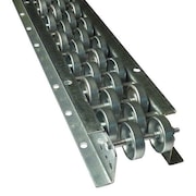 ASHLAND CONVEYOR Flow Rail, 5 ft L, 5 1/4 in W, 250 lb/ft (5 ft Supports) Max Load Capacity 5FR67515