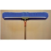 Bruske Products 23" Blue flagged floor brush, 60" bolt-on steel handle, fine sweep 2134-CS-4