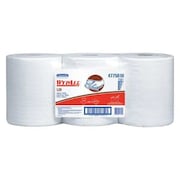 Kimberly-Clark Professional Wipers, Center Pull Rolls, PK550, White, Center Pull Roll, 550 Wipes 47758