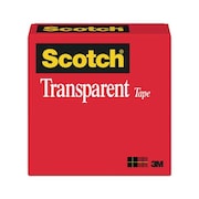 3M Transparent Tape, 3/4 x 1296 in 600341296