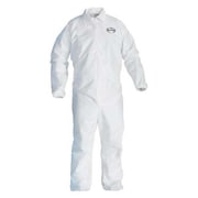 KLEENGUARD Breathable Coverall, White, 4XL, Elastic, 4XL, 20 PK 37720