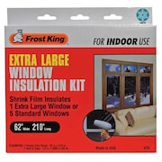 Frost King Window Insulation Kit, Extra Large, 62" x 210" V75H