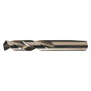 Cleveland Screw Machine Drill Bit, 15/64 in Size, 135  Degrees Point Angle, Cobalt, Straw/Bronze Finish C14638