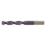 CLEVELAND Screw Machine Drill Bit, 37/64 in Size, 135  Degrees Point Angle, Cobalt, TiAlN Finish C15083