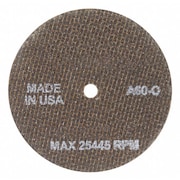 Zoro Select Abrasive Cut-Off Wheel, Type 41, 3" dia. 05539509269