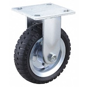 Zoro Select Plate Caster, 6" Wheel Dia., 250 lb. Load 437V25