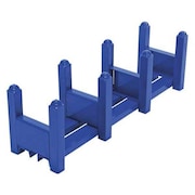 Vestil Blue Stackable Bar Cradle 1250 lb Capacity 72 in Length CRAD-25-72