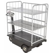 VESTIL Traction Drive Cart 2 Shelfs 33 in & 49 3/4 in 750 lb 24 3/4 x 46 NE-CART-4