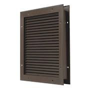 NATIONAL GUARD No Vision/Partition Louver, 10in.Hx24in.W L-700-BFDKB-24x6