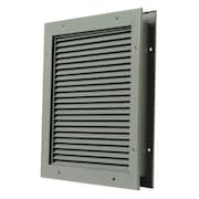 NATIONAL GUARD Partition Louver, Steel L-700-BF-18x24