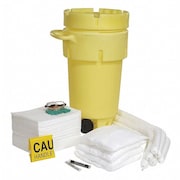 SPILLTECH Spill Kit, Wheeled Drum, Oil-Based Liquids SPKO-50-WD