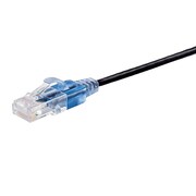 MONOPRICE Voice and Data Patch Cord, Black, 50 ft L 44512