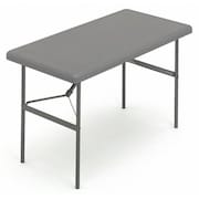 Iceberg Rectangle IndestrucTableÂ® Commercial Folding Table , Charcoal - 24" x 48", 24" W, 48" L, 29" H 65507
