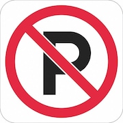 LYLE No Parking Symbol Parking Sign, 12" x 12, T1-1100-HI_12x12 T1-1100-HI_12x12