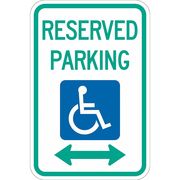 Lyle Reserved Parking Parking Sign, 18" x 12, T1-1004-DG_12x18 T1-1004-DG_12x18