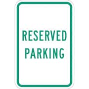 Lyle Reserved Parking Sign, 18" x 12, T1-1032-EG_12x18 T1-1032-EG_12x18