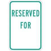 Lyle Reserved Parking Sign, 18" x 12, T1-1204-EG_12x18 T1-1204-EG_12x18