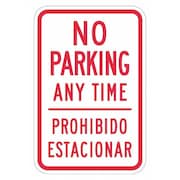 LYLE No Parking Anytime Sign, 18" x 12, T1-2903-DG_12x18 T1-2903-DG_12x18
