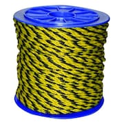 ZORO SELECT Rope, 600ft, Blk/Yllw, Polyprpylne 340100-00600-115