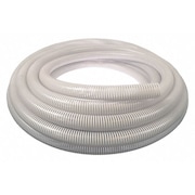 Zoro Select 1-1/2" ID x 100 ft PVC Water Suction Hose Clear/WT 45DU59