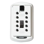 KIDDE Lock Box, White, Surface, PushButton, 2 Keys 1413