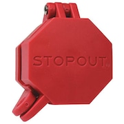 Stopout Glad Hand Lock, Plastic, Red, Universal KDD477