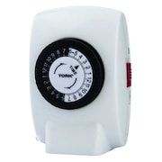 Tork Plug In Timer, Wht, Indoor, 125V, Dgtl, 500W 402B