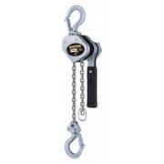 Harrington Lever Chain Hoist, 1,000 lb Load Capacity, 15 ft Hoist Lift, 29/32 in Hook Opening LX005-15