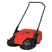 Bissell Commercial Push Sweeper, 31 in.W, 13.2 gal, WalkBehind BG477