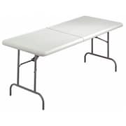 Iceberg Rectangle IndestrucTableÂ® Classic Folding Table, Platinum Granite - 30" x 72" BiFold, 30" W, 72" L 65463