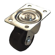 ZORO SELECT Plate Caster, 175 lb. Ld Rating, Swivel P2S-R025G-P