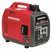 Honda Portable Generator, Gasoline, 1800 Rated, 2200 Surge, Recoil Start, 120VAC, 18.3 EU2200ITA
