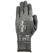 ANSELL Hyflex Cut-Resistant Coated Gloves, A4 Cut, Nitrile/Polyurethane, Black/Gray, Large (Size 9), 1 Pair 11-738